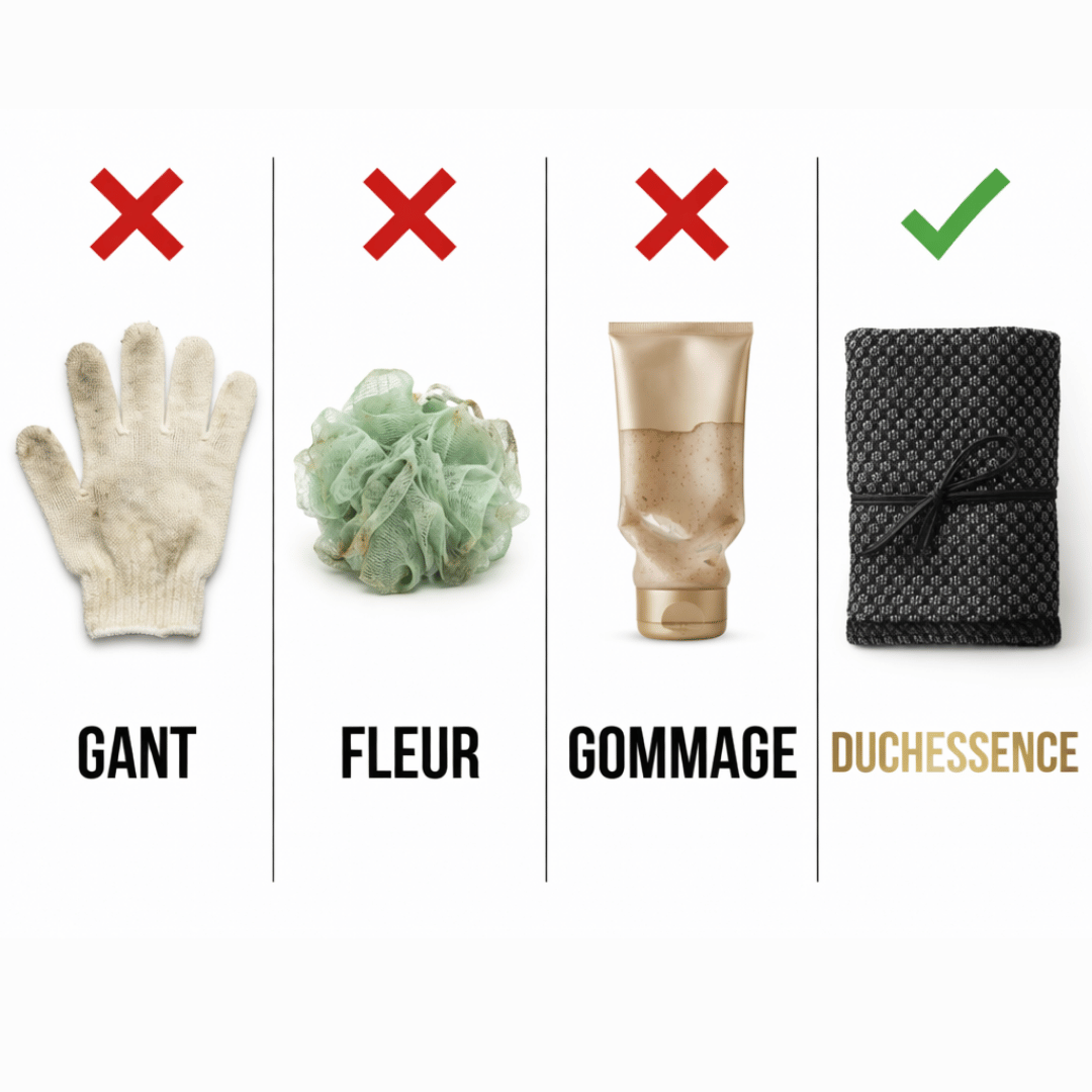 Peau lisse et douce dès la première douche