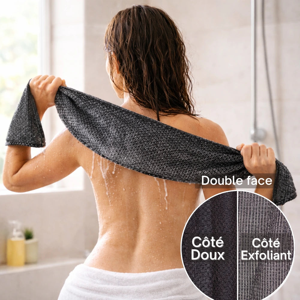 	Exfoliation douce peau sensible — Serviette Duchessence