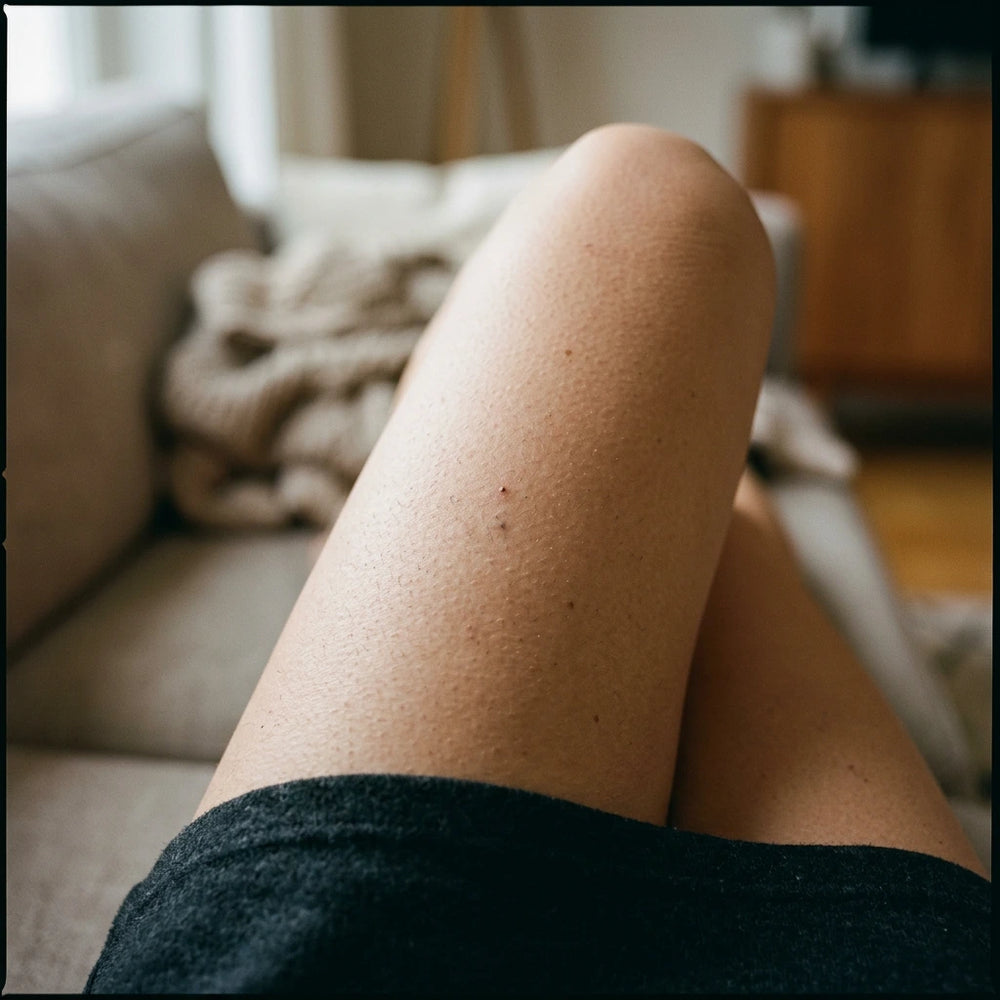 Peau granuleuse bras texture seche cellules mortes