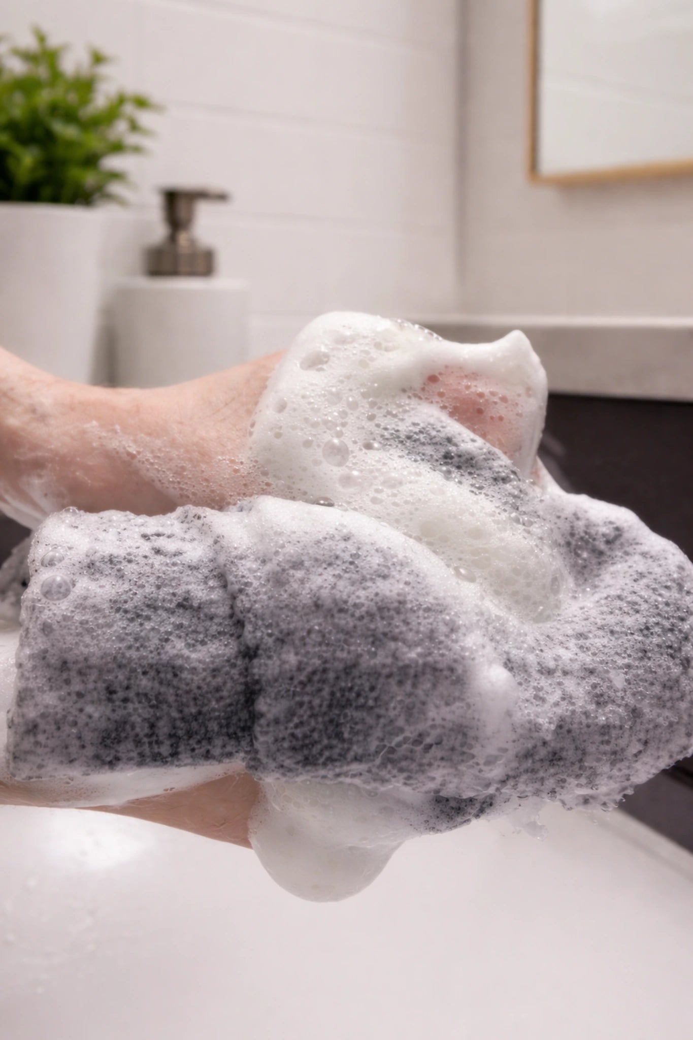 serviette mousse main duchessence